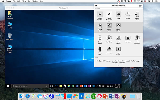 parallels toolbox